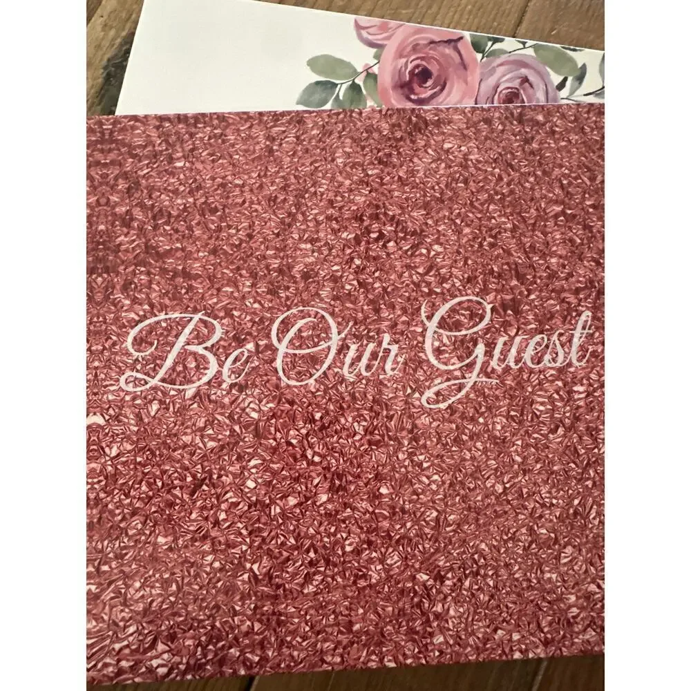 Be Our Guest Guest Sign in Book, New in box